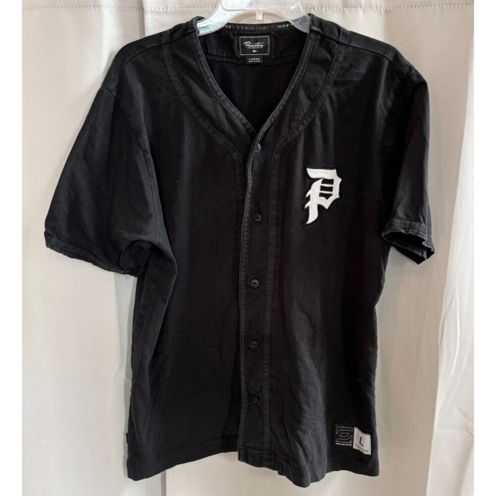 Primitive Skater Mens Jersey Large Black Y2K 90s Grunge Streetwear Tokyo 17833x